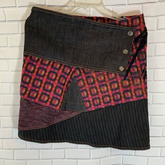 OHDD Mixed Media 100% Virgin Wool Skirt Size L - Picture 1 of 4